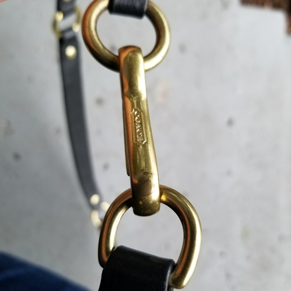 COACH Madison Lindsey Black Leather Satchel Crossbody Purse Handbag 18641 - Picture 12 of 12